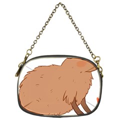 Capybara T- Shirt Cute Capybara Illustration T- Shirt (2) Yoga Reflexion Pose T- Shirtyoga Reflexion Pose T- Shirt Chain Purse (one Side) by hizuto