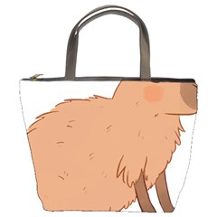 Capybara T- Shirt Cute Capybara Illustration T- Shirt (2) Yoga Reflexion Pose T- Shirtyoga Reflexion Pose T- Shirt Bucket Bag by hizuto