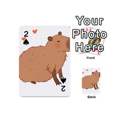 Capybara T- Shirt Cute Capybara Illustration T- Shirt (2) Yoga Reflexion Pose T- Shirtyoga Reflexion Pose T- Shirt Playing Cards 54 Designs (mini) by hizuto