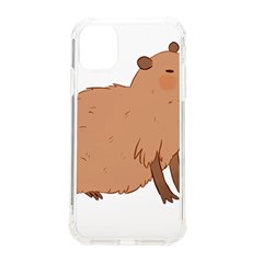 Capybara T- Shirt Cute Capybara Illustration T- Shirt (2) Yoga Reflexion Pose T- Shirtyoga Reflexion Pose T- Shirt Iphone 11 Tpu Uv Print Case by hizuto