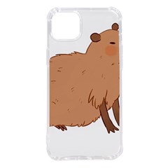 Capybara T- Shirt Cute Capybara Illustration T- Shirt (2) Yoga Reflexion Pose T- Shirtyoga Reflexion Pose T- Shirt Iphone 14 Plus Tpu Uv Print Case by hizuto