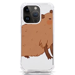 Capybara T- Shirt Cute Capybara Illustration T- Shirt (2) Yoga Reflexion Pose T- Shirtyoga Reflexion Pose T- Shirt Iphone 14 Pro Tpu Uv Print Case by hizuto