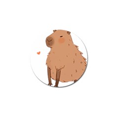 Capybara T- Shirt Cute Capybara Illustration T- Shirt (3) Yoga Reflexion Pose T- Shirtyoga Reflexion Pose T- Shirt Golf Ball Marker (4 Pack) by hizuto