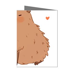 Capybara T- Shirt Cute Capybara Illustration T- Shirt (3) Yoga Reflexion Pose T- Shirtyoga Reflexion Pose T- Shirt Mini Greeting Cards (pkg Of 8) by hizuto