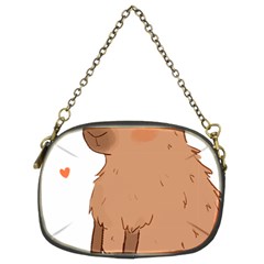 Capybara T- Shirt Cute Capybara Illustration T- Shirt (3) Yoga Reflexion Pose T- Shirtyoga Reflexion Pose T- Shirt Chain Purse (two Sides) by hizuto