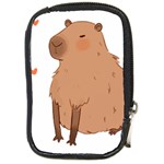 Capybara T- Shirt Cute Capybara Illustration T- Shirt (3) Yoga Reflexion Pose T- Shirtyoga Reflexion Pose T- Shirt Compact Camera Leather Case Front