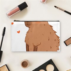 Capybara T- Shirt Cute Capybara Illustration T- Shirt (3) Yoga Reflexion Pose T- Shirtyoga Reflexion Pose T- Shirt Cosmetic Bag (medium) by hizuto