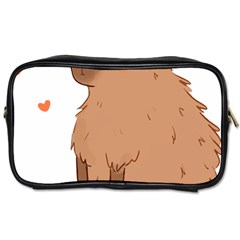 Capybara T- Shirt Cute Capybara Illustration T- Shirt (3) Yoga Reflexion Pose T- Shirtyoga Reflexion Pose T- Shirt Toiletries Bag (two Sides) by hizuto