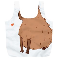 Capybara T- Shirt Cute Capybara Illustration T- Shirt (3) Yoga Reflexion Pose T- Shirtyoga Reflexion Pose T- Shirt Full Print Recycle Bag (xl) by hizuto