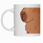 Capybara T- Shirt Cute Capybara Illustration T- Shirt Yoga Reflexion Pose T- Shirtyoga Reflexion Pose T- Shirt White Mug Left