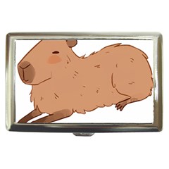 Capybara T- Shirt Cute Capybara Illustration T- Shirt Yoga Reflexion Pose T- Shirtyoga Reflexion Pose T- Shirt Cigarette Money Case by hizuto