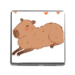 Capybara T- Shirt Cute Capybara Illustration T- Shirt Yoga Reflexion Pose T- Shirtyoga Reflexion Pose T- Shirt Memory Card Reader (square 5 Slot) by hizuto