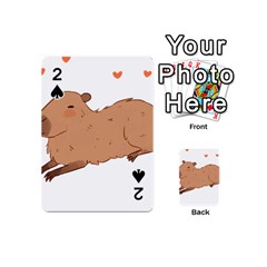 Capybara T- Shirt Cute Capybara Illustration T- Shirt Yoga Reflexion Pose T- Shirtyoga Reflexion Pose T- Shirt Playing Cards 54 Designs (mini) by hizuto