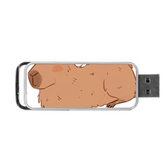 Capybara T- Shirt Cute Capybara Illustration T- Shirt Yoga Reflexion Pose T- Shirtyoga Reflexion Pose T- Shirt Portable Usb Flash (two Sides) by hizuto