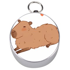 Capybara T- Shirt Cute Capybara Illustration T- Shirt Yoga Reflexion Pose T- Shirtyoga Reflexion Pose T- Shirt Silver Compasses by hizuto