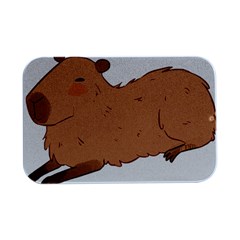 Capybara T- Shirt Cute Capybara Illustration T- Shirt Yoga Reflexion Pose T- Shirtyoga Reflexion Pose T- Shirt Open Lid Metal Box (silver)  