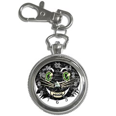 Vintage Halloween Black Cat T- Shirt Vintage Halloween Black Cat T- Shirt Key Chain Watches by ZUXUMI