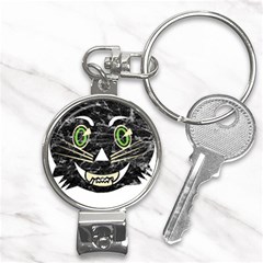 Vintage Halloween Black Cat T- Shirt Vintage Halloween Black Cat T- Shirt Nail Clippers Key Chain by ZUXUMI