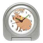 Capybara T- Shirt Cute Capybara With A Baby Goat On Its Head T- Shirt Yoga Reflexion Pose T- Shirtyoga Reflexion Pose T- Shirt Travel Alarm Clock Front