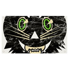 Vintage Halloween Black Cat T- Shirt Vintage Halloween Black Cat T- Shirt Banner And Sign 7  X 4  by ZUXUMI