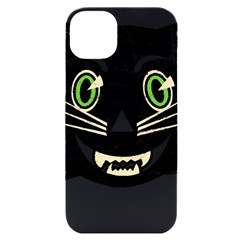 Vintage Halloween Black Cat T- Shirt Vintage Halloween Black Cat T- Shirt Iphone 14 Plus Black Uv Print Case by ZUXUMI