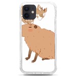 Capybara T- Shirt Cute Capybara With A Baby Goat On Its Head T- Shirt Yoga Reflexion Pose T- Shirtyoga Reflexion Pose T- Shirt iPhone 12 mini TPU UV Print Case	 Front