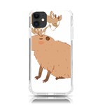 Capybara T- Shirt Cute Capybara With A Baby Goat On Its Head T- Shirt Yoga Reflexion Pose T- Shirtyoga Reflexion Pose T- Shirt iPhone 11 TPU UV Print Case Front