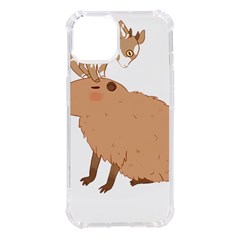 Capybara T- Shirt Cute Capybara With A Baby Goat On Its Head T- Shirt Yoga Reflexion Pose T- Shirtyoga Reflexion Pose T- Shirt Iphone 14 Tpu Uv Print Case by hizuto