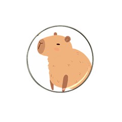 Capybara T- Shirt Cute Capybara With A Bee Illustration T- Shirt Yoga Reflexion Pose T- Shirtyoga Reflexion Pose T- Shirt Hat Clip Ball Marker by hizuto