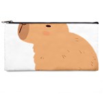 Capybara T- Shirt Cute Capybara With A Bee Illustration T- Shirt Yoga Reflexion Pose T- Shirtyoga Reflexion Pose T- Shirt Pencil Case Front