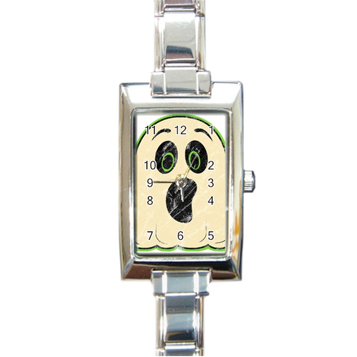 Vintage Halloween Ghost T- Shirt Vintage Halloween Ghost T- Shirt Rectangle Italian Charm Watch