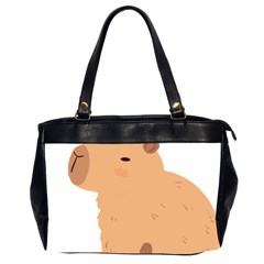 Capybara T- Shirt Cute Capybara With A Bee Illustration T- Shirt Yoga Reflexion Pose T- Shirtyoga Reflexion Pose T- Shirt Oversize Office Handbag (2 Sides) by hizuto