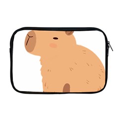 Capybara T- Shirt Cute Capybara With A Bee Illustration T- Shirt Yoga Reflexion Pose T- Shirtyoga Reflexion Pose T- Shirt Apple Macbook Pro 17  Zipper Case by hizuto