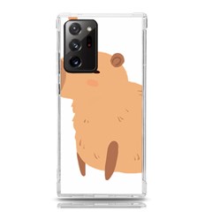 Capybara T- Shirt Cute Capybara With A Bee Illustration T- Shirt Yoga Reflexion Pose T- Shirtyoga Reflexion Pose T- Shirt Samsung Galaxy Note 20 Ultra Tpu Uv Case by hizuto