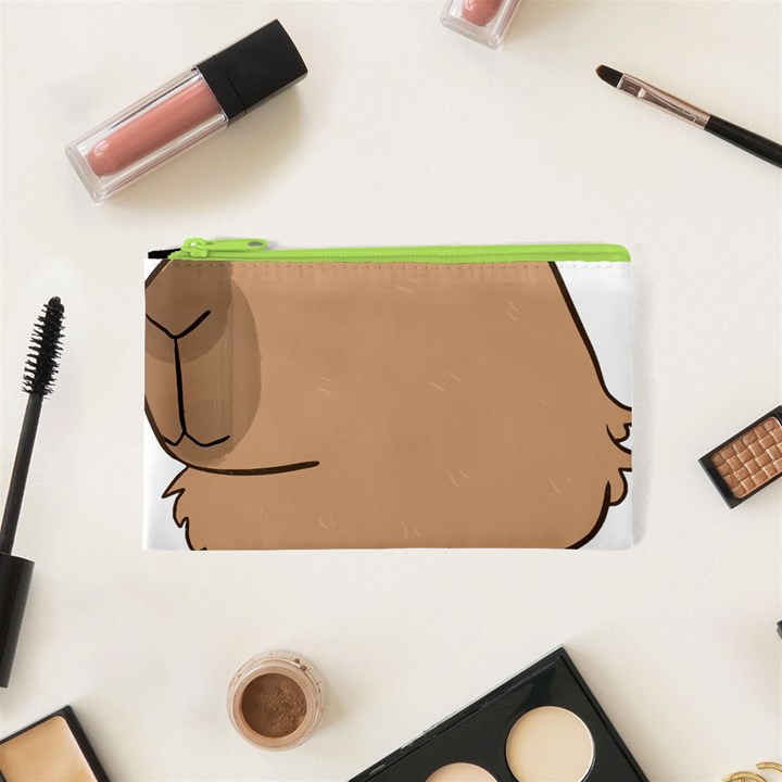 Capybara T- Shirt Cute Capybara With A Butterfly T- Shirt Yoga Reflexion Pose T- Shirtyoga Reflexion Pose T- Shirt Cosmetic Bag (XS)