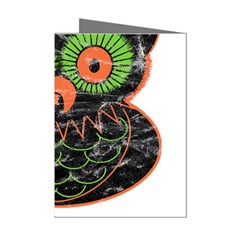 Vintage Halloween Owl T- Shirt Vintage Halloween Owl T- Shirt Mini Greeting Cards (pkg Of 8) by ZUXUMI