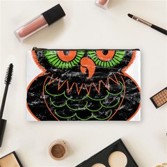 Vintage Halloween Owl T- Shirt Vintage Halloween Owl T- Shirt Cosmetic Bag (medium) by ZUXUMI