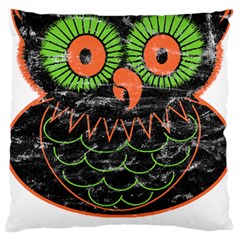 Vintage Halloween Owl T- Shirt Vintage Halloween Owl T- Shirt Standard Premium Plush Fleece Cushion Case (one Side) by ZUXUMI