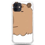 Capybara T- Shirt Cute Capybara With A Butterfly T- Shirt Yoga Reflexion Pose T- Shirtyoga Reflexion Pose T- Shirt iPhone 12 mini TPU UV Print Case	 Front