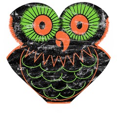 Vintage Halloween Owl T- Shirt Vintage Halloween Owl T- Shirt Wooden Puzzle Heart by ZUXUMI