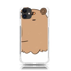 Capybara T- Shirt Cute Capybara With A Butterfly T- Shirt Yoga Reflexion Pose T- Shirtyoga Reflexion Pose T- Shirt Iphone 11 Tpu Uv Print Case by hizuto