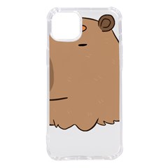 Capybara T- Shirt Cute Capybara With A Butterfly T- Shirt Yoga Reflexion Pose T- Shirtyoga Reflexion Pose T- Shirt Iphone 14 Plus Tpu Uv Print Case by hizuto