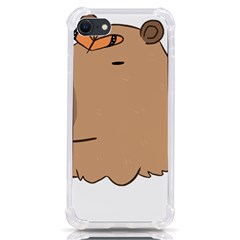 Capybara T- Shirt Cute Capybara With A Butterfly T- Shirt Yoga Reflexion Pose T- Shirtyoga Reflexion Pose T- Shirt Iphone Se by hizuto