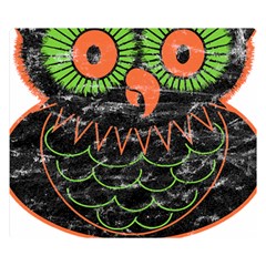 Vintage Halloween Owl T- Shirt Vintage Halloween Owl T- Shirt Premium Plush Fleece Blanket (small) by ZUXUMI