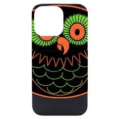 Vintage Halloween Owl T- Shirt Vintage Halloween Owl T- Shirt Iphone 14 Pro Max Black Uv Print Case by ZUXUMI