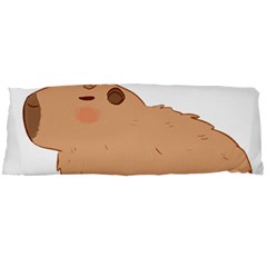 Capybara T- Shirt Cute Capybara With A Little Goat Friend On Its Head T- Shirt Yoga Reflexion Pose T- Shirtyoga Reflexion Pose T- Shirt Body Pillow Case Dakimakura (two Sides) by hizuto