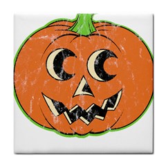 Vintage Halloween Pumpkin T- Shirt Vintage Halloween Pumpkin T- Shirt Tile Coaster by ZUXUMI