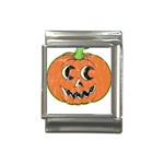 Vintage Halloween Pumpkin T- Shirt Vintage Halloween Pumpkin T- Shirt Italian Charm (13mm) Front