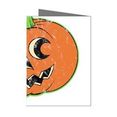 Vintage Halloween Pumpkin T- Shirt Vintage Halloween Pumpkin T- Shirt Mini Greeting Cards (pkg Of 8) by ZUXUMI