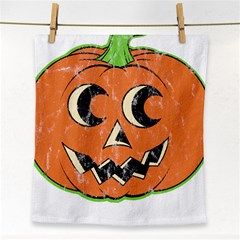 Vintage Halloween Pumpkin T- Shirt Vintage Halloween Pumpkin T- Shirt Face Towel by ZUXUMI